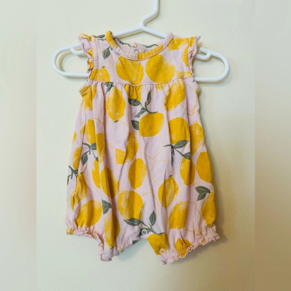 Just one you Carters Lemon Romper - Picture 1 of 3
